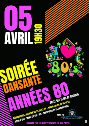 SOIREE DANSANTE ANNEE 80